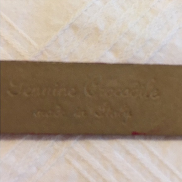 ๐ B.D. Jeffries Genuine Alligator Red Belt - Picture 4 of 5